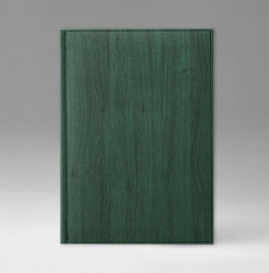 Ежедневник, датированный, Уникум, белая, золотой срез, 15х21 см, фиксированный, Альберо, зеленый