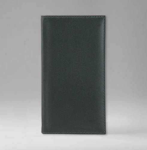 Телефонная книга, с РУС. регистром, Рубрика, джалла, золотой срез, 8х15 см, фиксированный, Рустик, зеленый