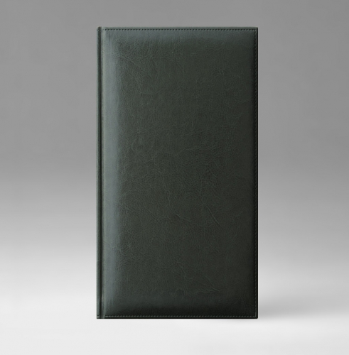 Телефонная книга, с РУС. регистром, Рубрика, джалла, золотой срез, 8х15 см, фиксированный, Небраска, зеленый