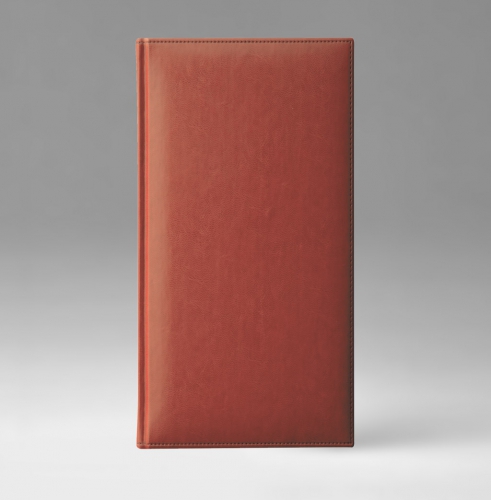 Телефонная книга, с РУС. регистром, Рубрика, белая, золотой срез, 8х15 см, фиксированный, Каприс, английский красный