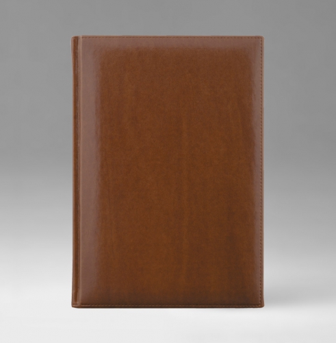 Телефонная книга, с РУС. регистром, Рубрика, белая, золотой срез, 15х21 см, фиксированный, Тоскана, коричневый