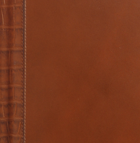 Телефонная книга, с РУС./LAT. регистром, Рубрика, джалла, золотой срез, 8х15 см, фиксированный, Софти Кроко, коричневый