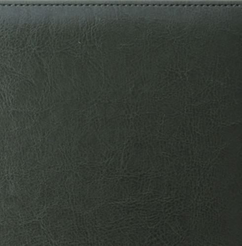 Ежедневник, датированный, Классик, белая, серебряный срез, 15х21 см, портфолио люкс, Небраска, зеленый