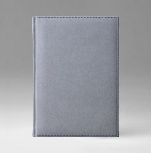 Ежедневник, датированный, Классик, белая, серебряный срез, 17х24 см, фиксированный, Принт, серебристый