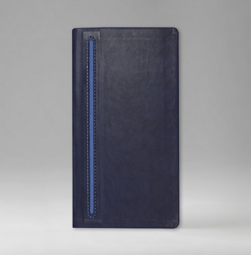 Телефонная книга, с РУС. регистром, Рубрика, белая, серебряный срез, 8х15 см, фиксированный, Ривьера, голубой