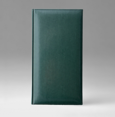 Телефонная книга, с РУС. регистром, Рубрика, белая, серебряный срез, 8х15 см, фиксированный, Каприс, зеленый