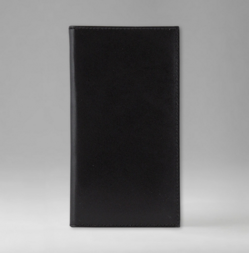 Телефонная книга, с РУС./LAT. регистром, Рубрика, белая, серебряный срез, 8х15 см, фиксированный, Рустик, черный