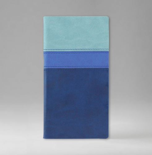 Телефонная книга, с РУС./LAT. регистром, Рубрика, белая, серебряный срез, 8х15 см, фиксированный, Принт Триколор, голубой