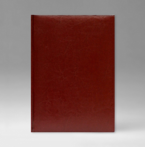 Ежедневник, датированный, Планшет, белая, 15х21 см, на пружине, Небраска, бордо