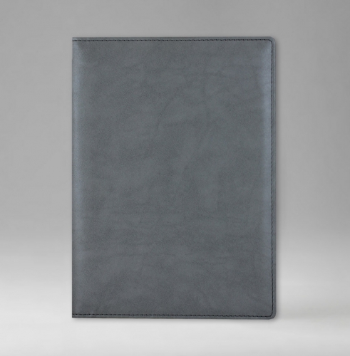 Ежедневник, датированный, Планшет, белая, 15х21 см, на пружине, Принт, серебристый