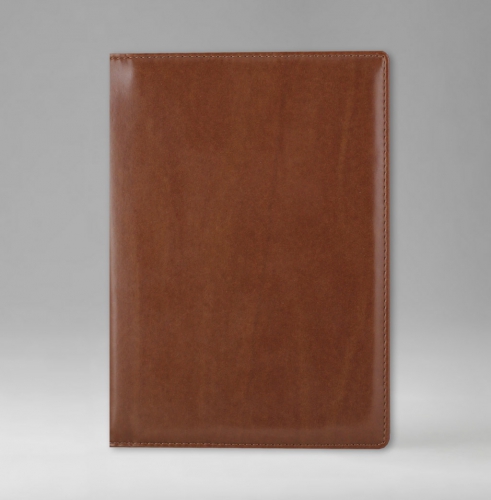 Ежедневник, датированный, Планшет, белая, 15х21 см, на пружине, Тоскана, коричневый