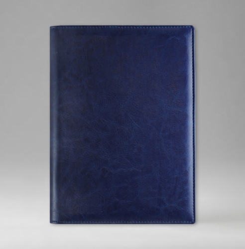 Ежедневник, недатированный, Планшет, белая, 15х21 см, на пружине, Небраска, голубой