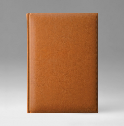 Ежедневник, датированный, Классик, джалла, 15х21 см, фиксированный, Небраска, светло-коричневый