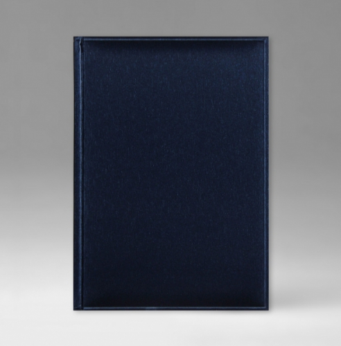 Ежедневник, датированный, Классик, белая, 15х21 см, фиксированный, Метал, синий