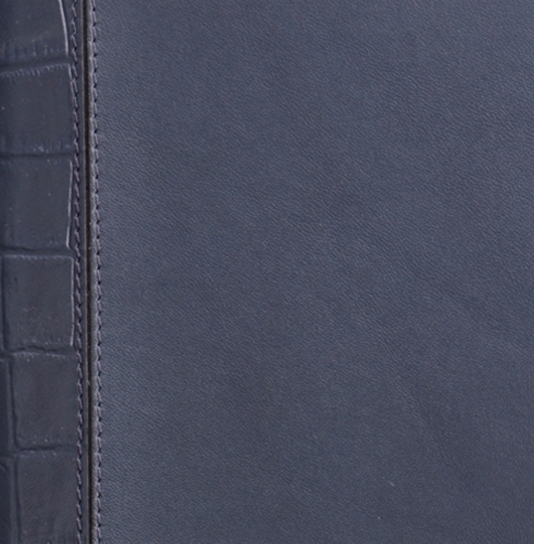Планнинг, датированный, Классик, белая, 11х29 см, портфолио, Рустик Кроко, синий