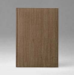 Ежедневник, датированный, Классик, белая, 12х17 см, фиксированный, Альберо, коричневый