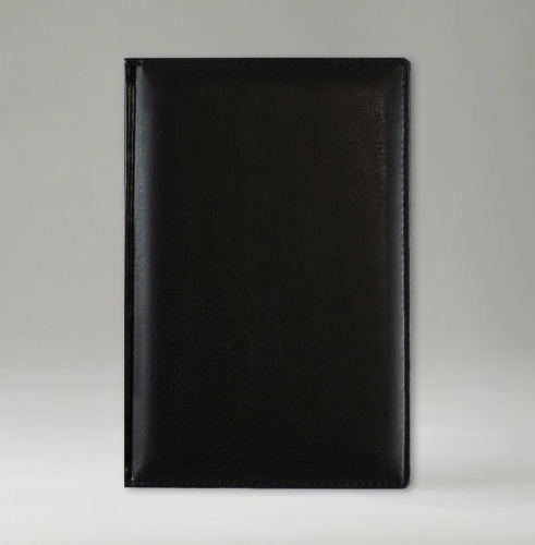 Ежедневник, датированный, Классик, белая, 12х17 см, фиксированный, Богота, черный
