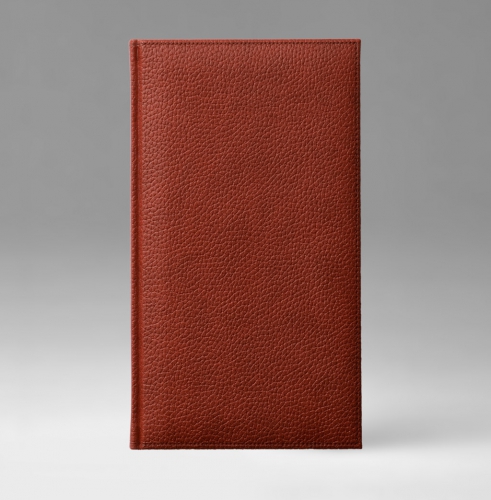Телефонная книга, с РУС. регистром, Рубрика, джалла, 8х15 см, фиксированный, Софт, английский красный