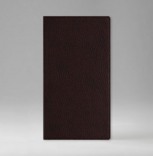 Телефонная книга, с РУС. регистром, Рубрика, джалла, 8х15 см, фиксированный, Софт, темно-бордовый