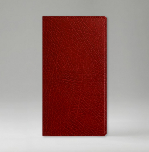 Телефонная книга, с РУС. регистром, Рубрика, белая, 8х15 см, фиксированный, Элефант, красный