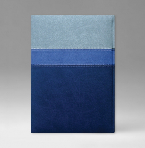 Телефонная книга, с РУС. регистром, Рубрика, белая, 15х21 см, фиксированный, Принт Триколор, голубой