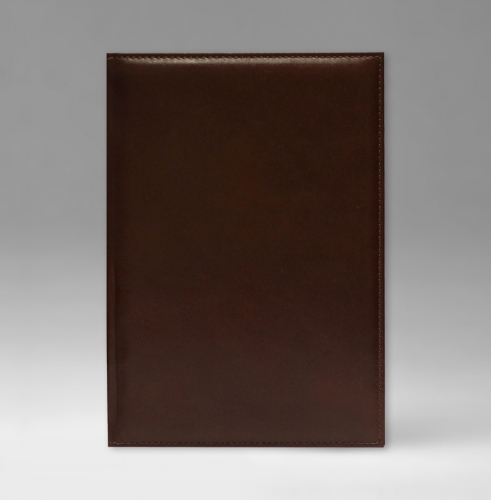 Телефонная книга, с РУС. регистром, Рубрика, белая, 15х21 см, фиксированный, Фиеста, коричневый