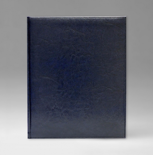 Еженедельник, датированный, Евро, белая, 21х26 см, фиксированный, Небраска, голубой