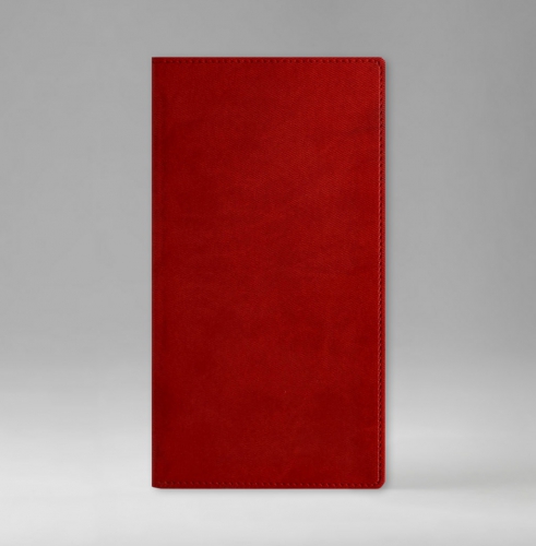 Телефонная книга, с РУС./LAT. регистром, Рубрика, белая, 8х15 см, фиксированный, Текс, красный