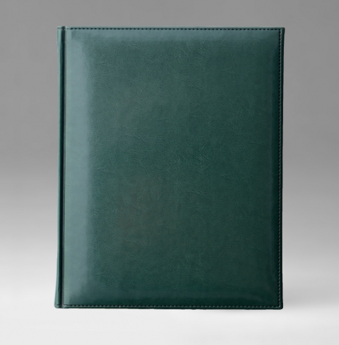 Ежедневник, датированный, Классик, джалла, 21х29 см, фиксированный, Каприс, зеленый