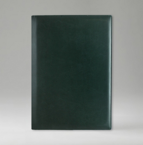 Ежедневник, датированный, Классик, джалла, 21х29 см, фиксированный, Богота, зеленый